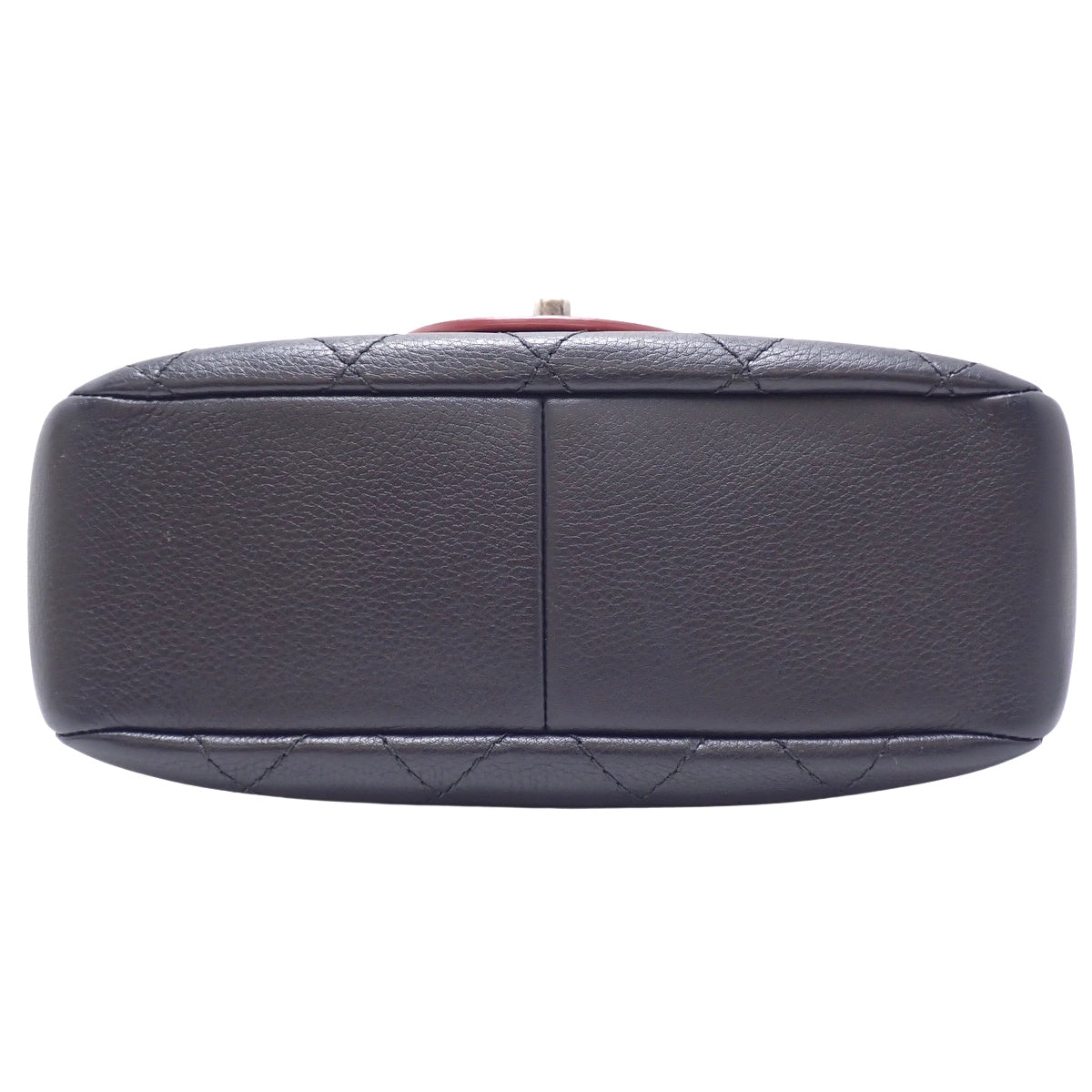 Matelasse Coco标志链条单肩包,小牛皮,黑色