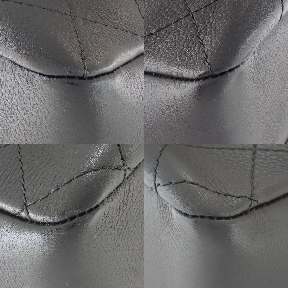 Matelasse Coco标志链条单肩包,小牛皮,黑色