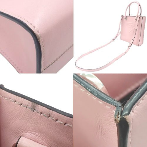 Embossed Triangle Logo 2-Way Bag, Shoulder Bag, Crossbody Bag, Leather, 1BA333
