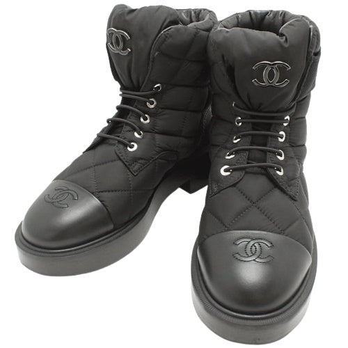 Coco Mark Matelasse Short Boots 37