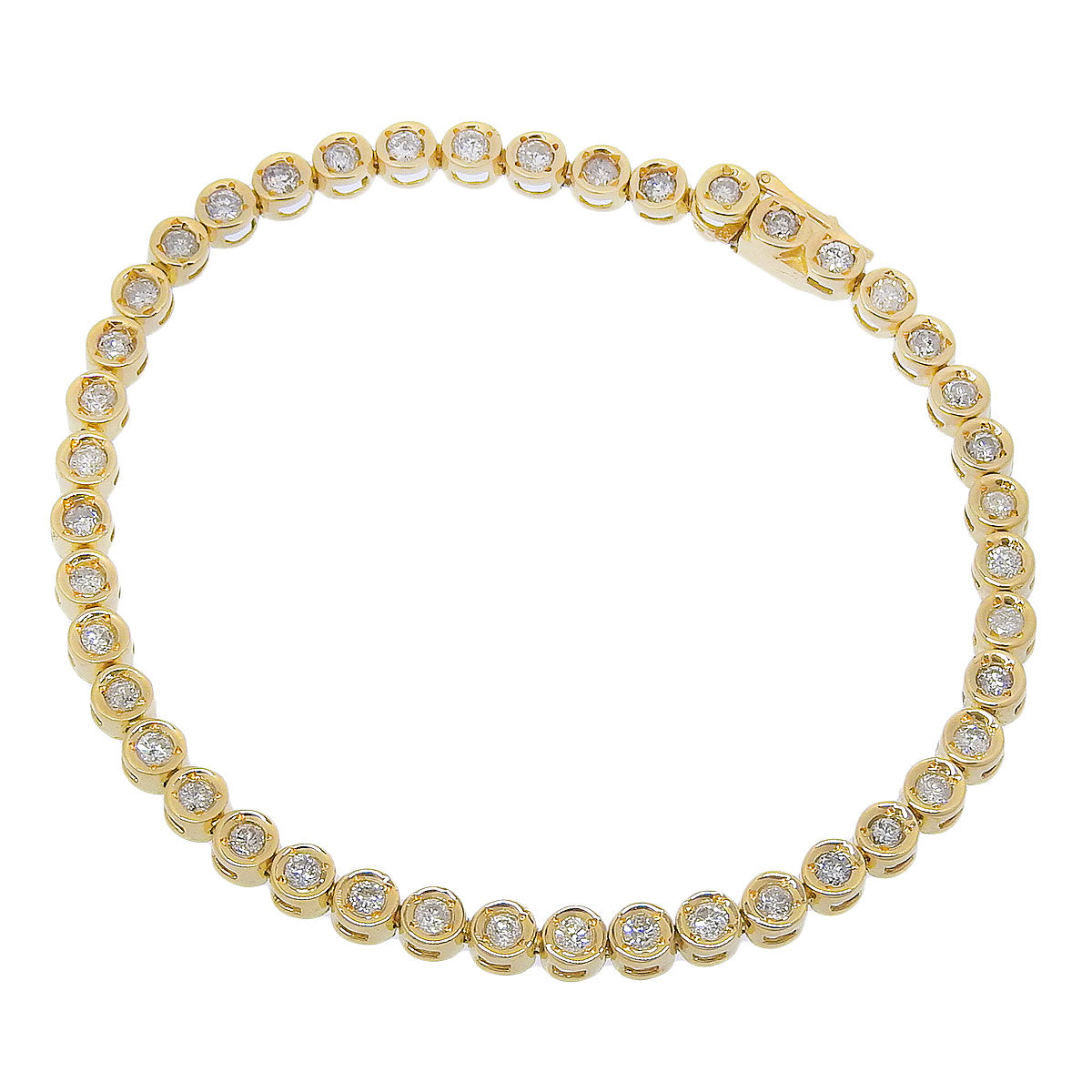 Diamond Tennis Bracelet D2.00 K18 Yellow Gold YG