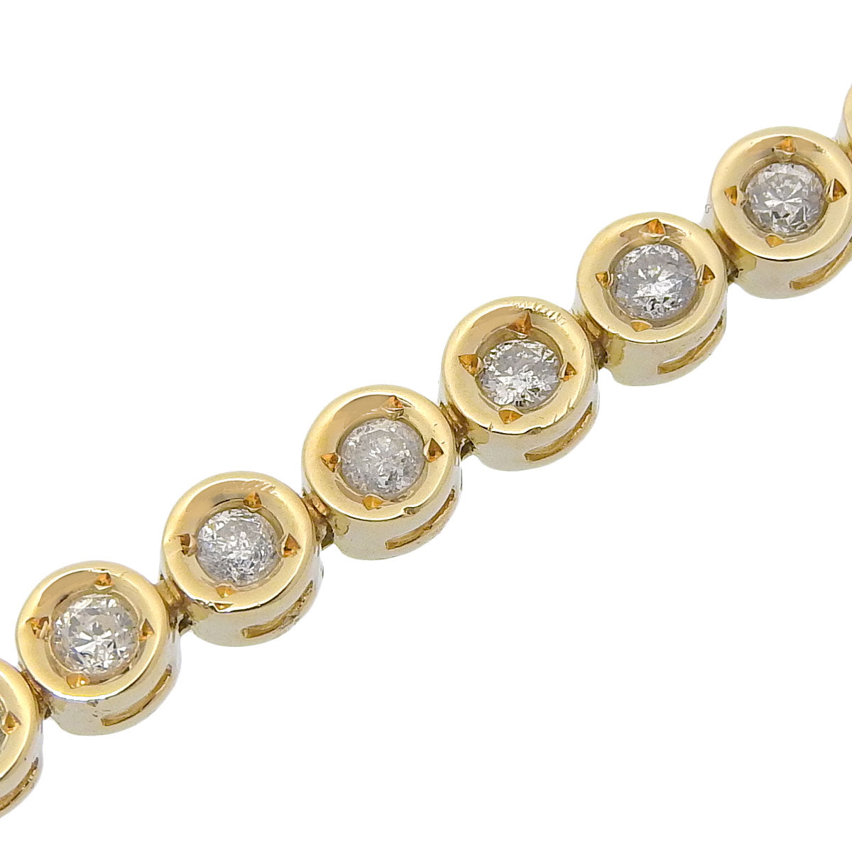 ダイヤモンド テニスブレスレット D2.00 K18 イエローゴールド YG