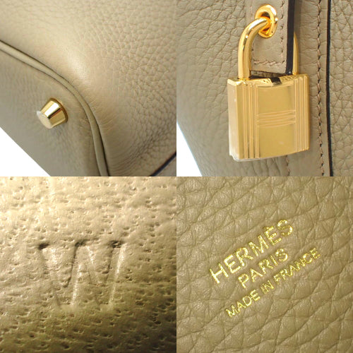 【未使用】ピコタンロックPM トリヨンクレマンス ベージュマルファ ゴールド金具 W刻印