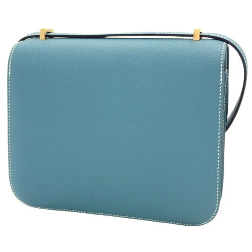 【新品】コンスタンス3 ミニ ヴォーエプソン ニューブルージーン ゴールド金具 W刻印