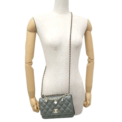 Chain wallet, lambskin, black, AP4537-B19463-94305, shoulder bag, shoulder-carry, crossbody, Spring/Summer 2025 Pre-Collection.