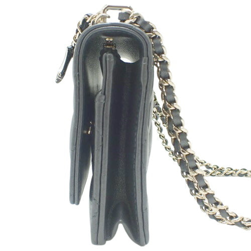 Chain wallet, lambskin, black, AP4537-B19463-94305, shoulder bag, shoulder-carry, crossbody, Spring/Summer 2025 Pre-Collection.