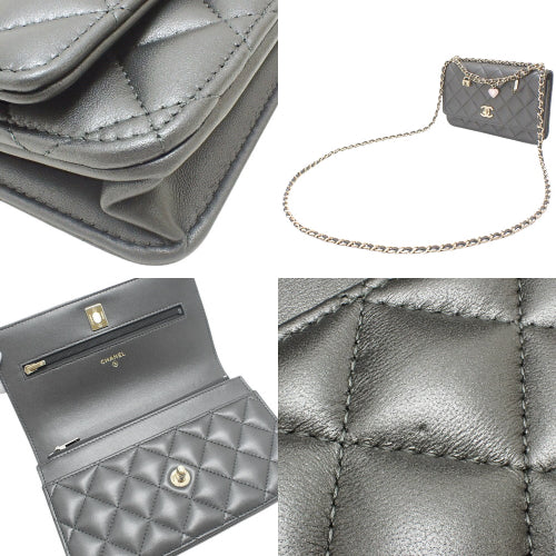 Chain wallet, lambskin, black, AP4537-B19463-94305, shoulder bag, shoulder-carry, crossbody, Spring/Summer 2025 Pre-Collection.