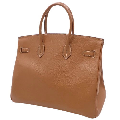 Epsom 皮革 Birkin 35 包,金色,K 字印