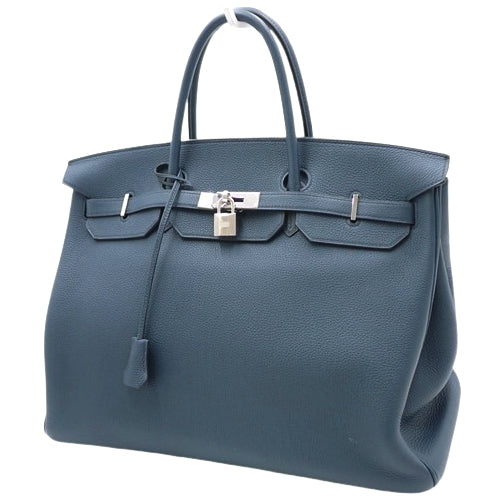 Birkin 40 Togo Palladium Hardware Blue de Plus Y Stamp