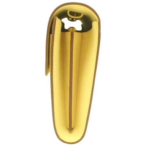 コンスタンス ロング トゥーゴー ジョーヌプッサン ヴォーエプソン ゴールド金具 Z刻印 2WAY ロングウォレット ショルダー クラッチ