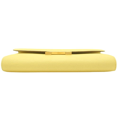 コンスタンス ロング トゥーゴー ジョーヌプッサン ヴォーエプソン ゴールド金具 Z刻印 2WAY ロングウォレット ショルダー クラッチ