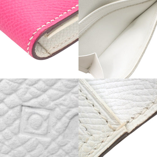 Be'an Soufflé, Epsom calfskin, palladium hardware, Rose Tyrian/Blanc, silver hardware, □O stamp.