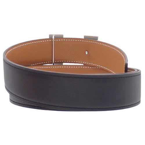 コンスタンス Hベルト リバーシブル アパレル ファッション小物 服飾小物 100 スイフト ヴォーエプソン パラジウム金具 ノワール ゴールド X刻印