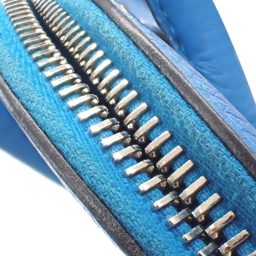 Bolide 31 Taurillon Clemence 皮革表带,配钯金配件,蓝色桑给巴尔,印章