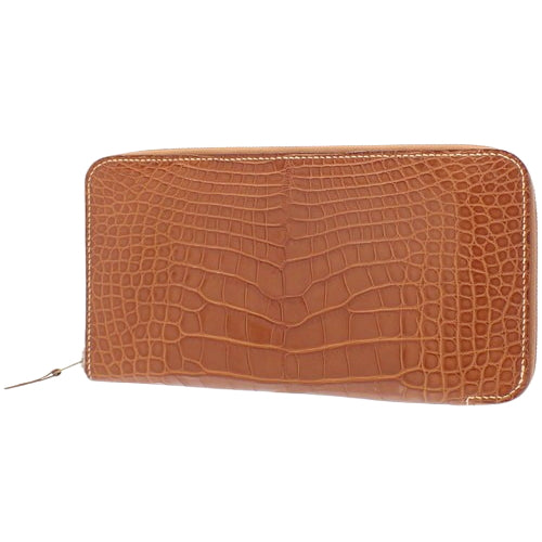 Azap 长款哑光鳄鱼皮手袋,配钯金金属配件和金色 M 字样