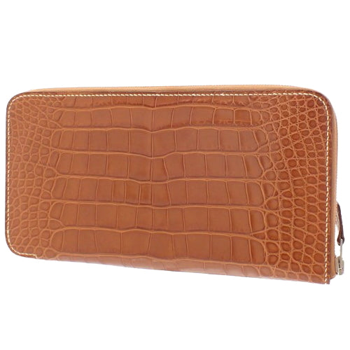 Azap 长款哑光鳄鱼皮手袋,配钯金金属配件和金色 M 字样