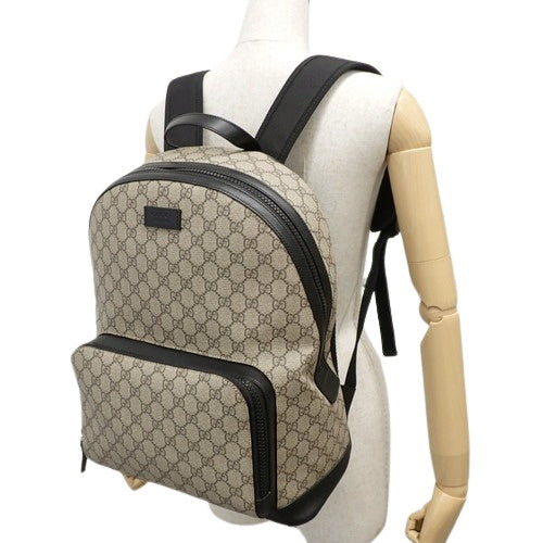 GG Supreme Backpack/Daily Shoulder Backpack in GG Supreme Canvas and Leather (Product Code: 406370)