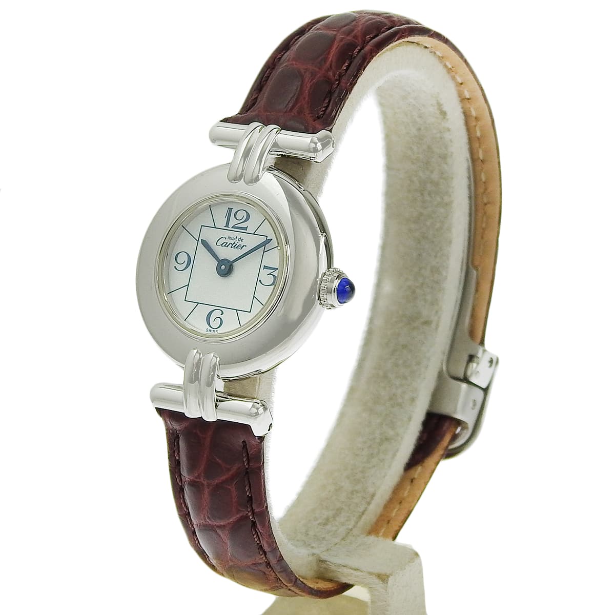 Must Colisee SM W1011455 不锈钢/皮革石英白