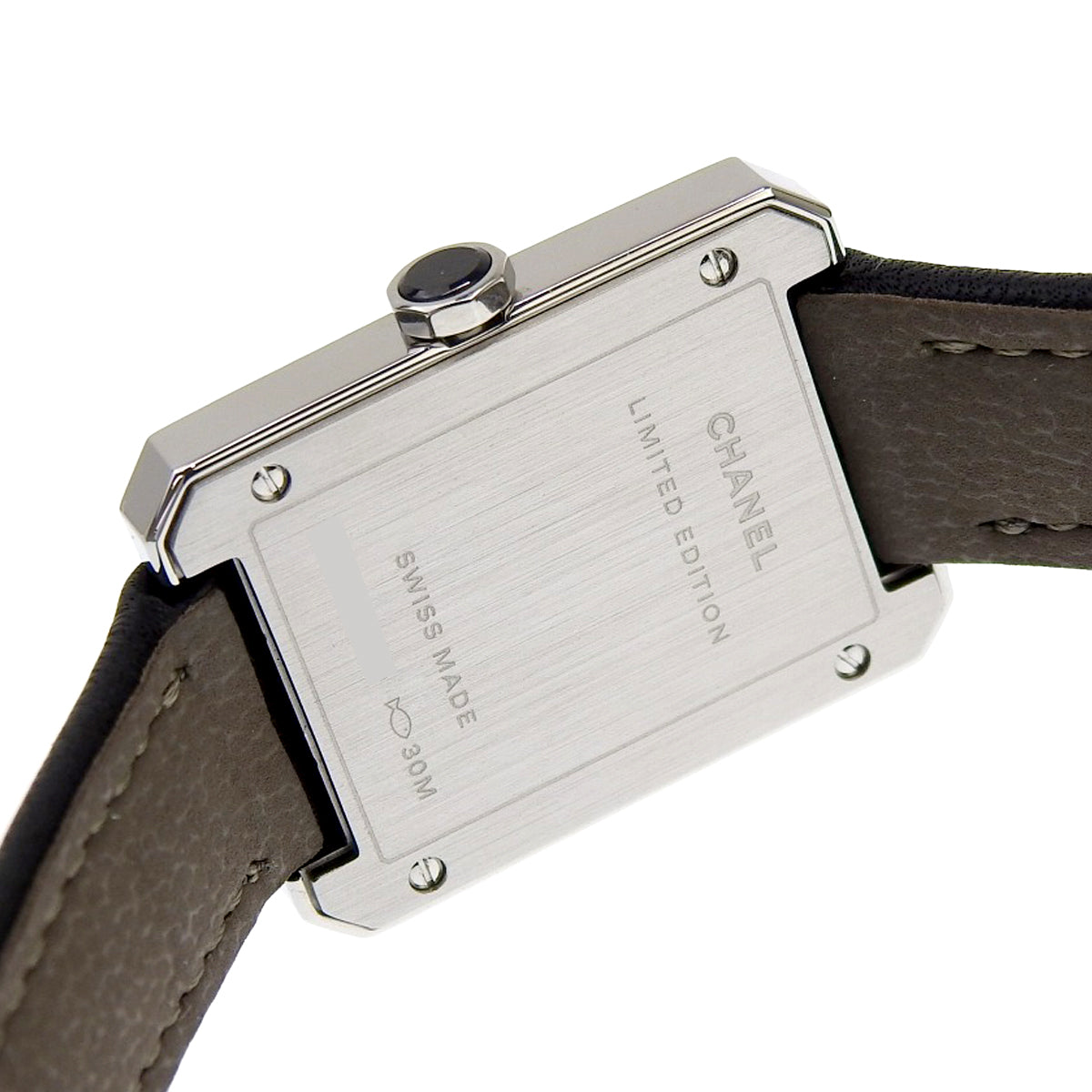 H6680 男友款 新型斜纹软呢 SS/皮革 石英表 灰色 全球限量1000只