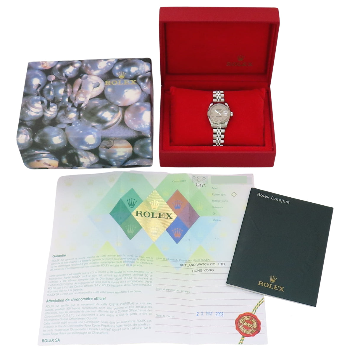 79174 Datejust WG/SS Y系列 自动上链 白色