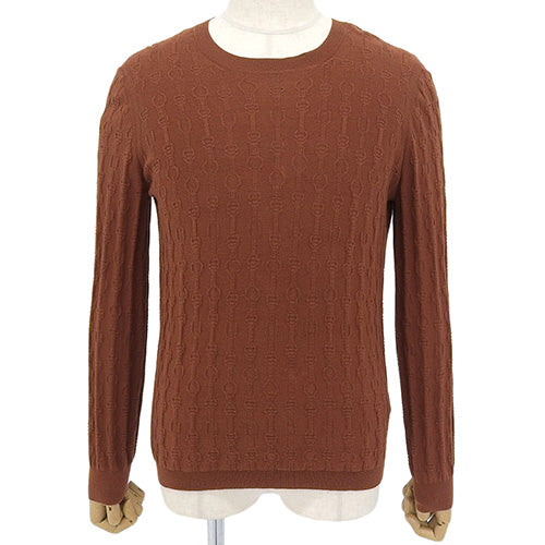 链条印花圆领针织毛衣,44码,长袖,2016年