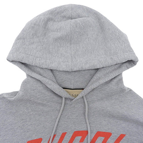 Logo Print Hoodie L Pullover Hoodie