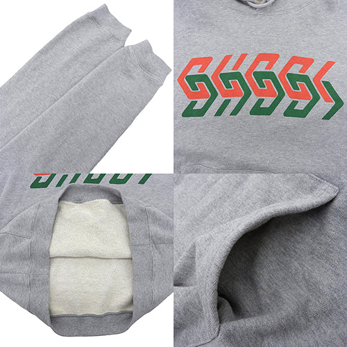 Logo Print Hoodie L Pullover Hoodie