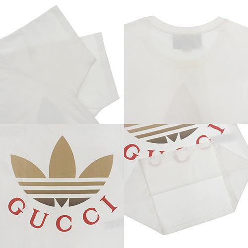 GUCCI×adidas Tシャツ アパレル ファッション 半袖 アディダス コラボ S コットン 548334XJE7A