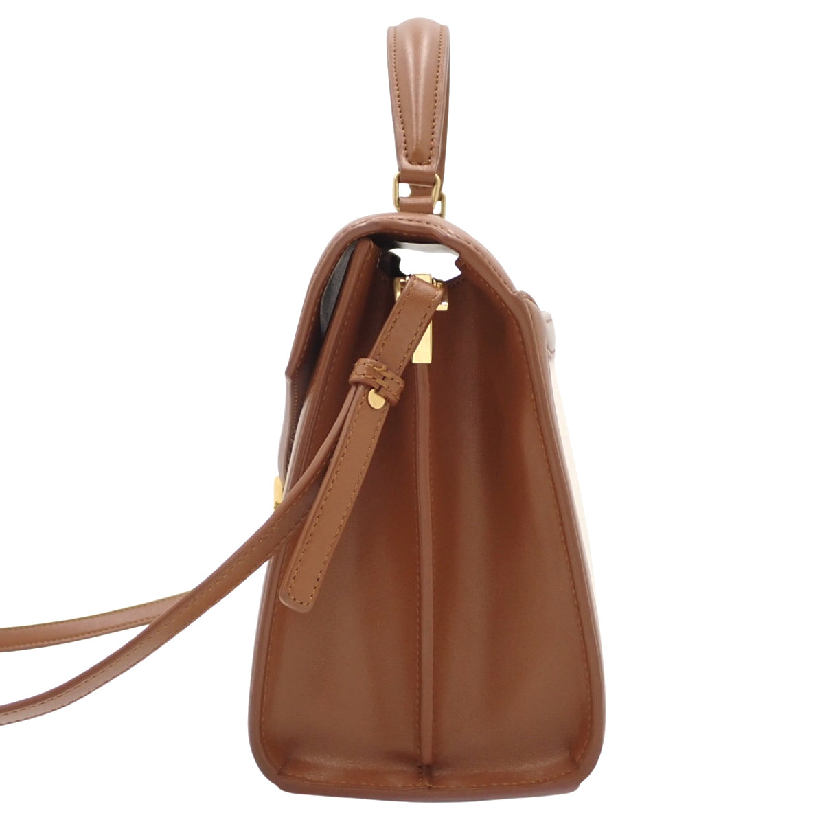 Cassandra 手提包,帆布和皮革材质,米色和棕色,578000