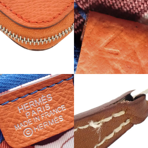Azap Silkin Compact Tail Bateau Epsom Leather Mini Wallet with Palladium and Silver Hardware, Z Stamp, Zip-Around Closure