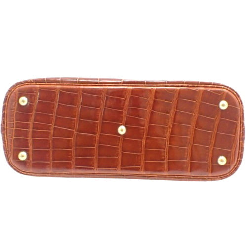 Bolide 31 两用单肩包,鳄鱼皮,米色,B 印章