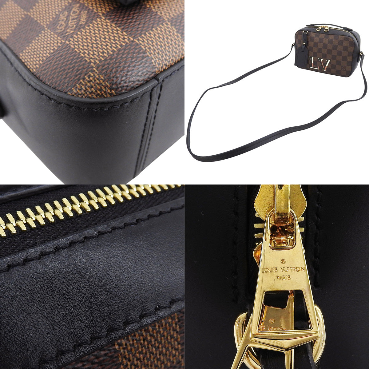 Damier Santa Monica Damier 帆布棕色 N40189