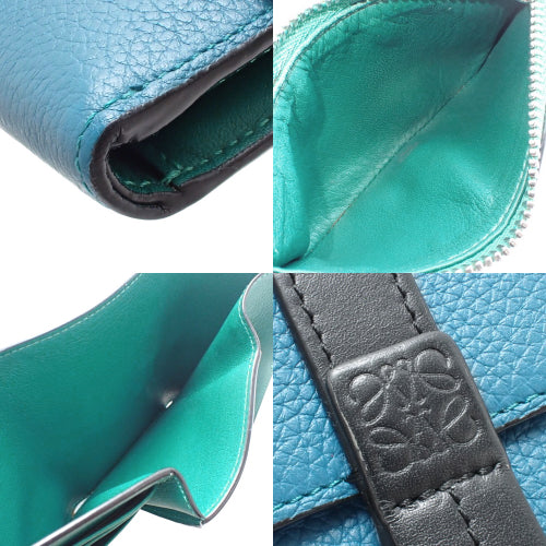 垂直小钱包,双折钱包,Anagram 迷你钱包,钯金金属配件,柔软粒面小牛皮