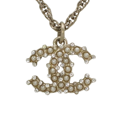 Cocomark 珍珠和水钻项链,金属(GP),仿珍珠和水钻