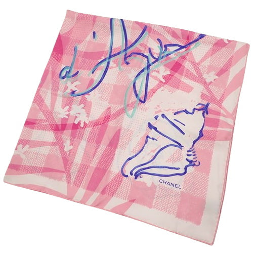 山茶花大围巾披肩真丝