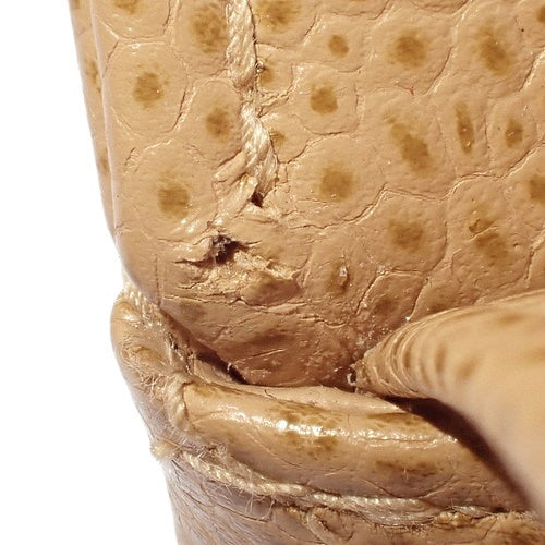 Matelasse Coco Mark Double Flap Chain Shoulder Bag in Caviar Skin