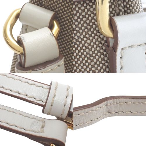 徽标提花帆布皮革两用包 1BH097