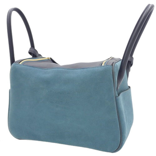 Lindy 26 2-way shoulder bag, Grizzly Swift, Blue Taras/Blue Indigo, C stamp.