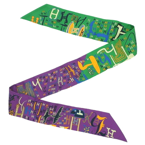 1001H (One Thousand and One H) Twilly, Apparel, Fashion Accessories, Bag Accessories, Silk