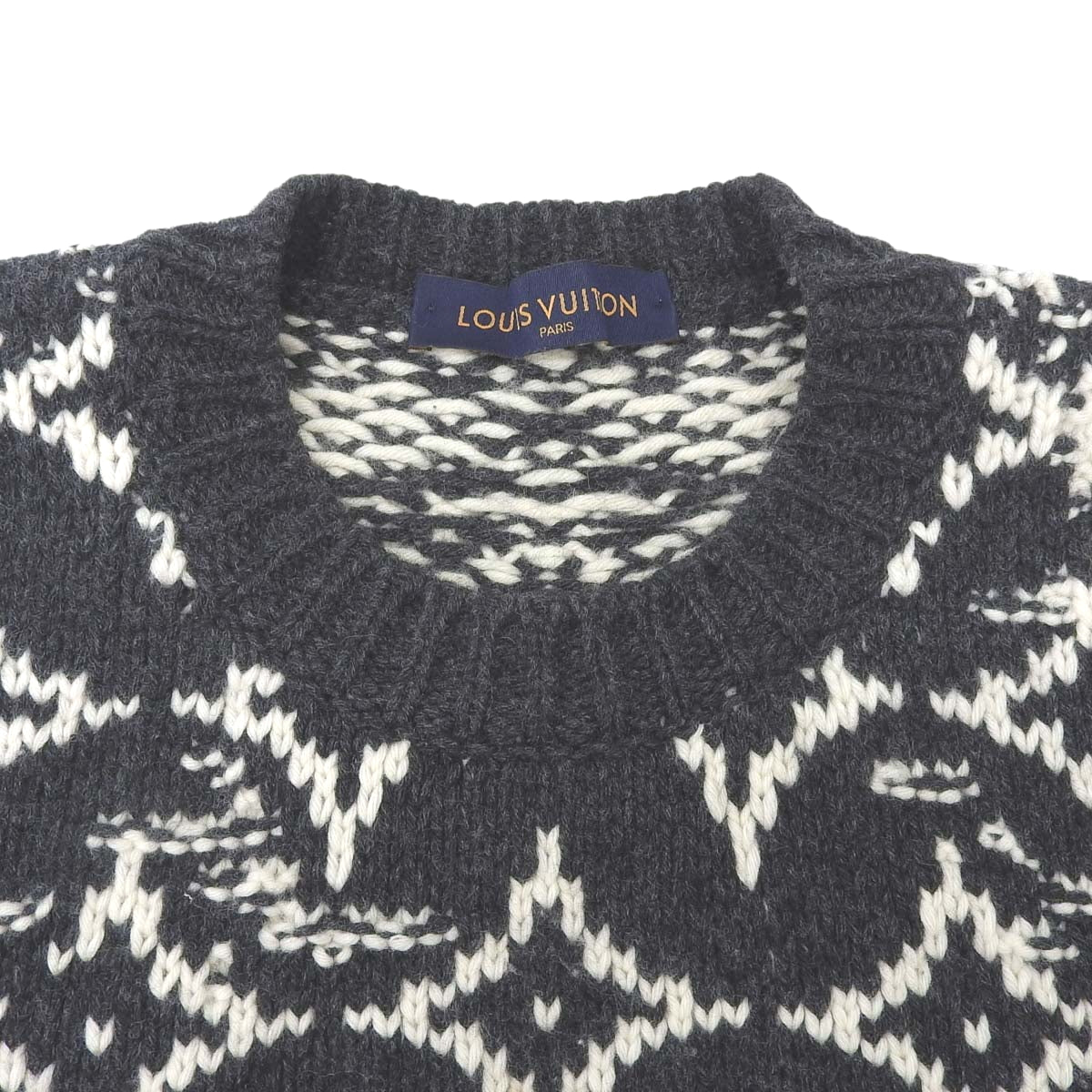 Distorted Monogram Crew Neck Knit 2020 L RM202