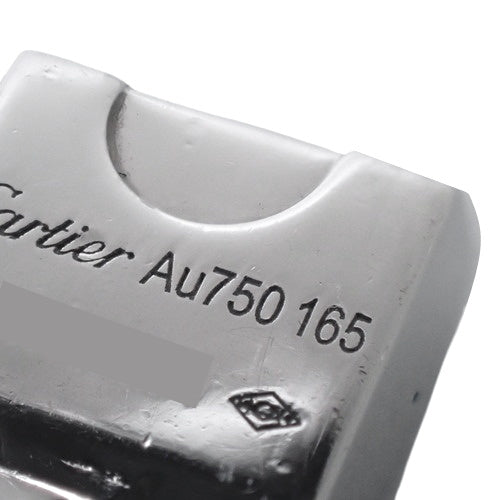 Maillon Panthère 精美三排密镶钻石手链,18K 白金和白金材质