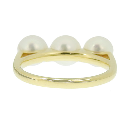 Ella 珍珠戒指,Akoya 珍珠,18K 黄金