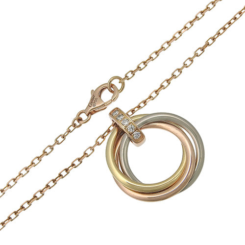 トリニティ ダイヤモンド ネックレス PG YG WG