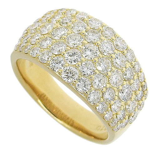 Pave Diamond Ring D2.10 K18 YG