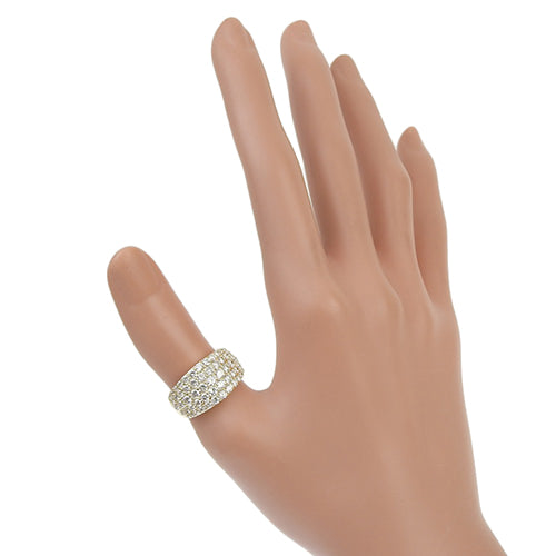 Pave Diamond Ring D2.10 K18 YG