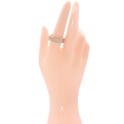 LOVE リング クラシックモデル パヴェ ダイヤモンド ピンクゴールド K18PG アクセサリー ジュエリー ラブリング