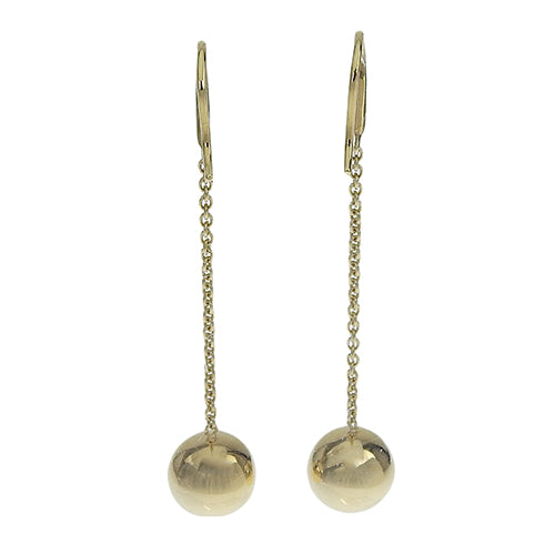 18K 黄金 (YG) 五金耳环