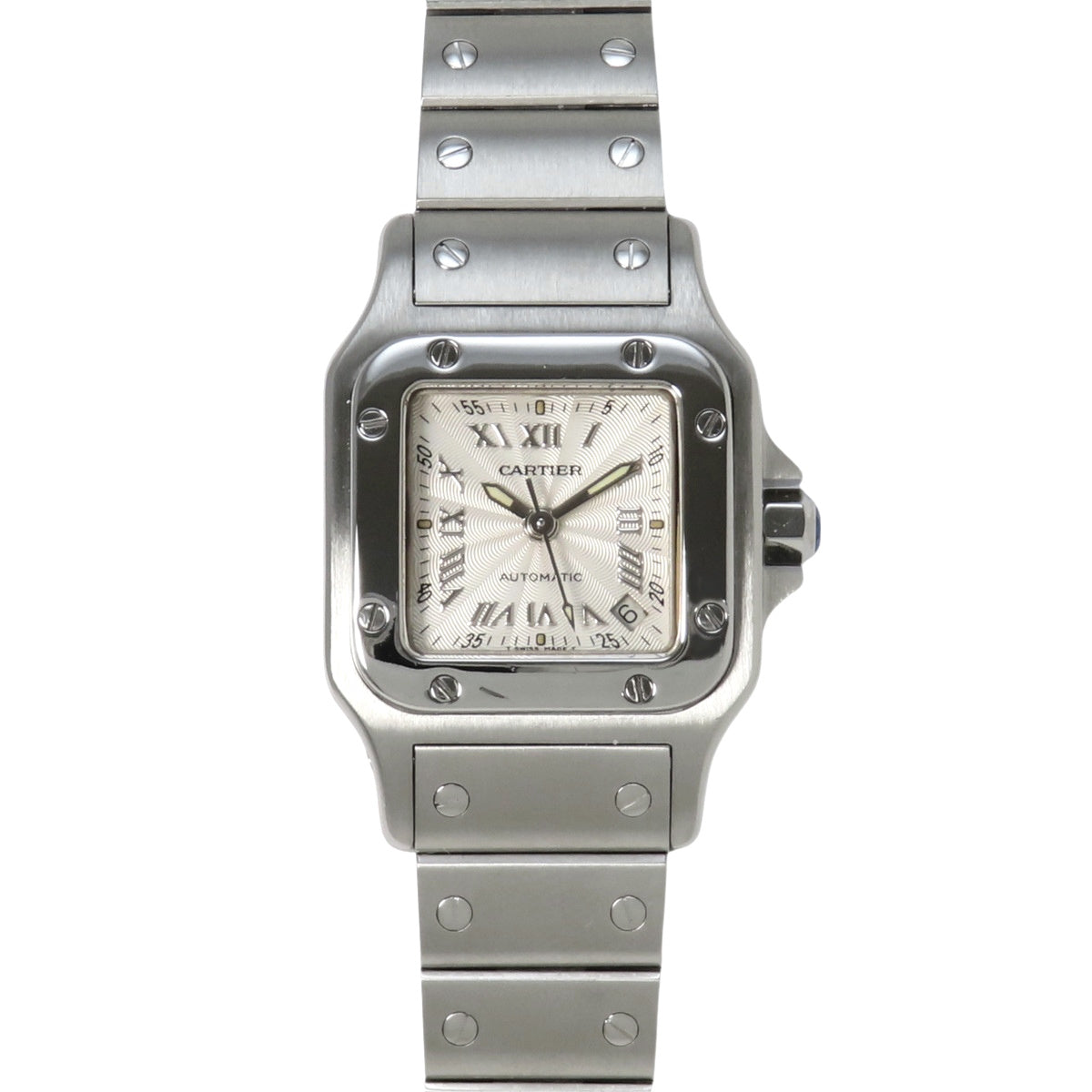 Santos Galbe SM SS White Automatic Women's