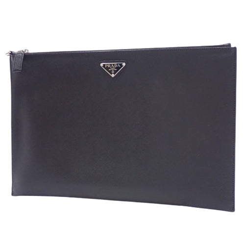 Saffiano Leather NERO (Black) 2NG001 PN9 F0002 Clutch Bag