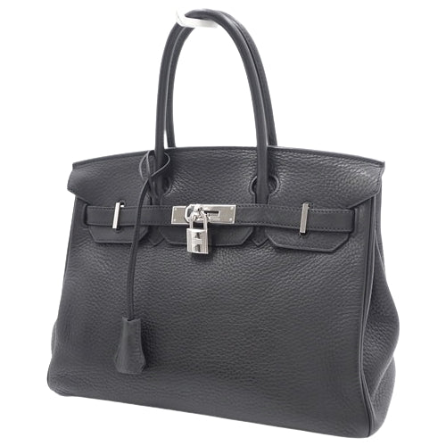 Birkin 30 in Taurillon Clemence leather with palladium hardware and L stamp